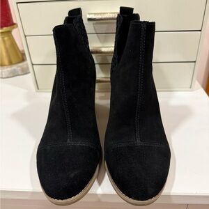 TOMS Black Suede Everly Bootie